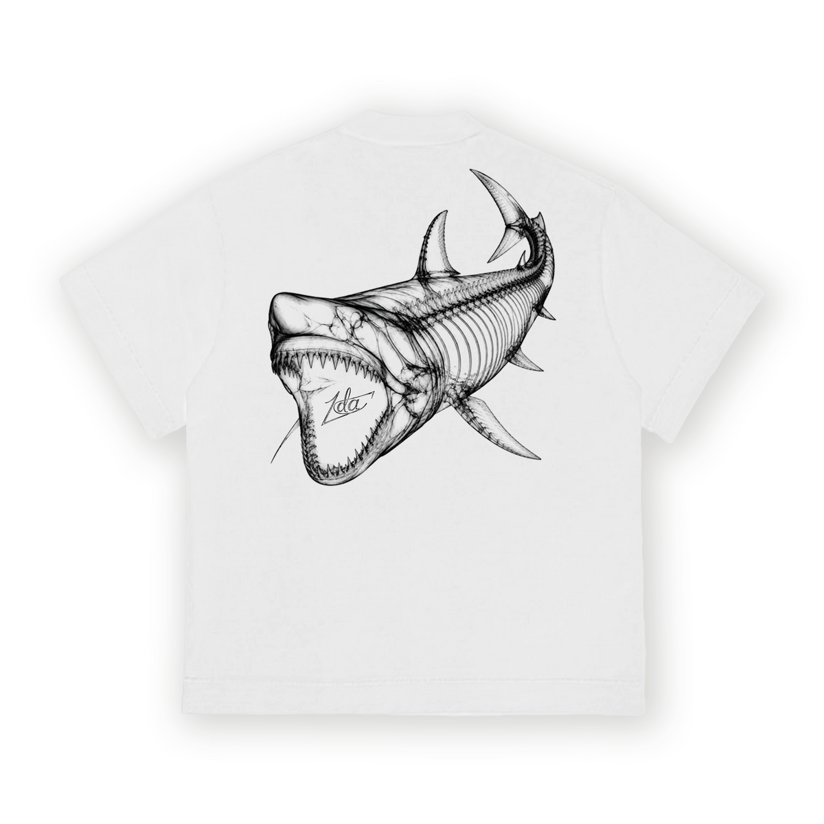 Camiseta 1DA "Shark RX" Branca costas