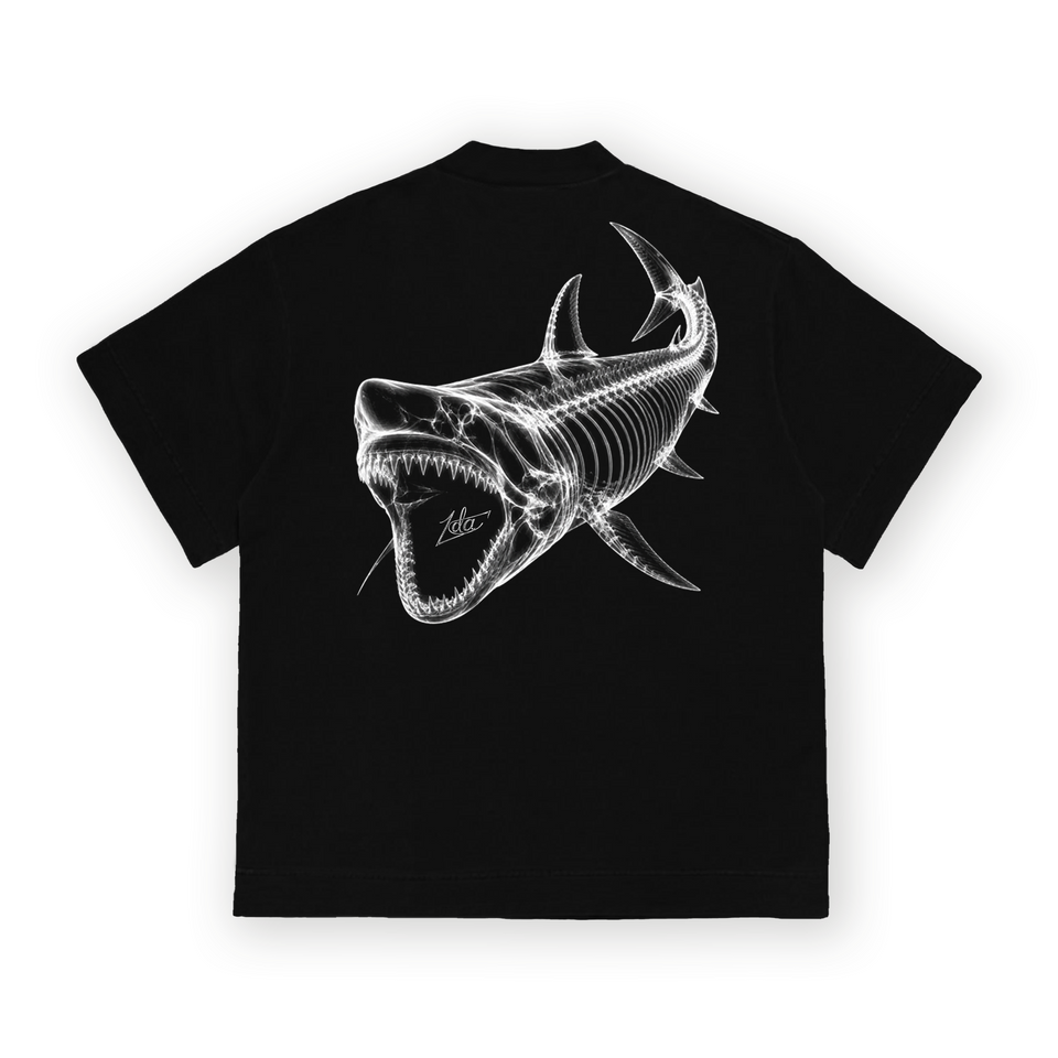 Camiseta 1DA "Shark RX" Preta costas